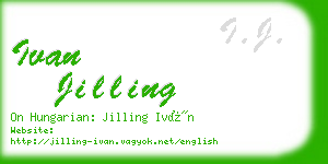 ivan jilling business card